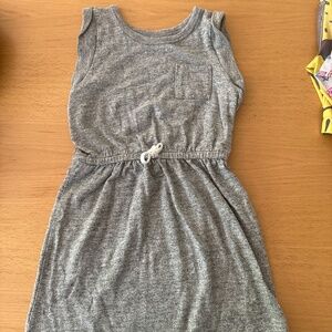 Gap heather grey jersey cotton dress with front pocket